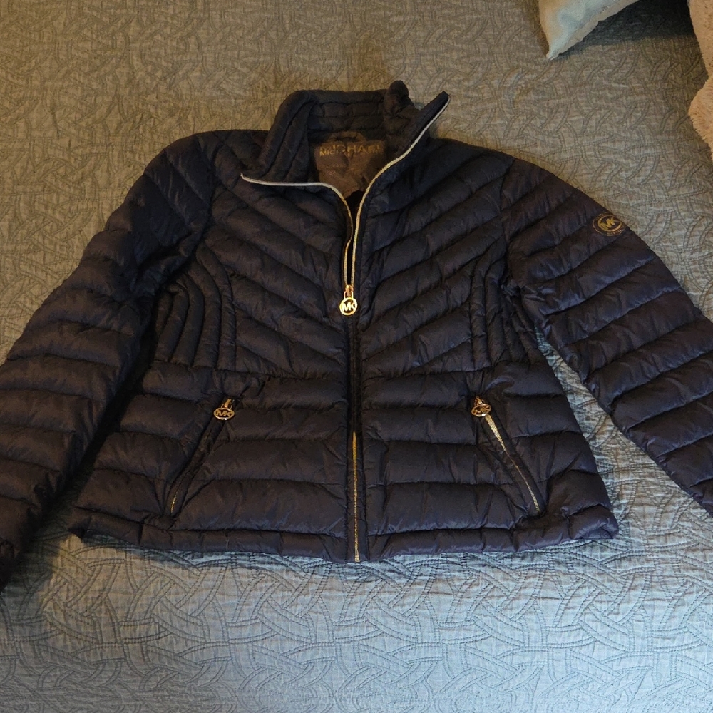 Michael Kors Dark Blue Puffer Jacket